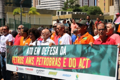 Na Bahia, cerca de 1500 petroleiros participam de ato em defesa da Petros, AMS e contra a privatização da Petrobrás