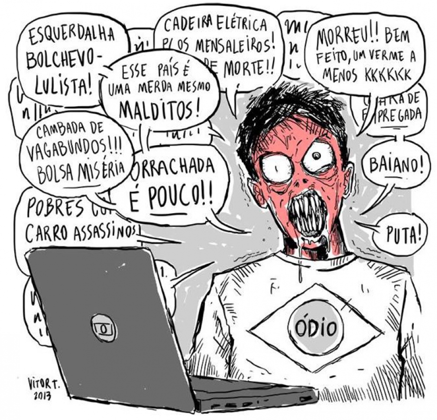 Bolsonaro prega ódio